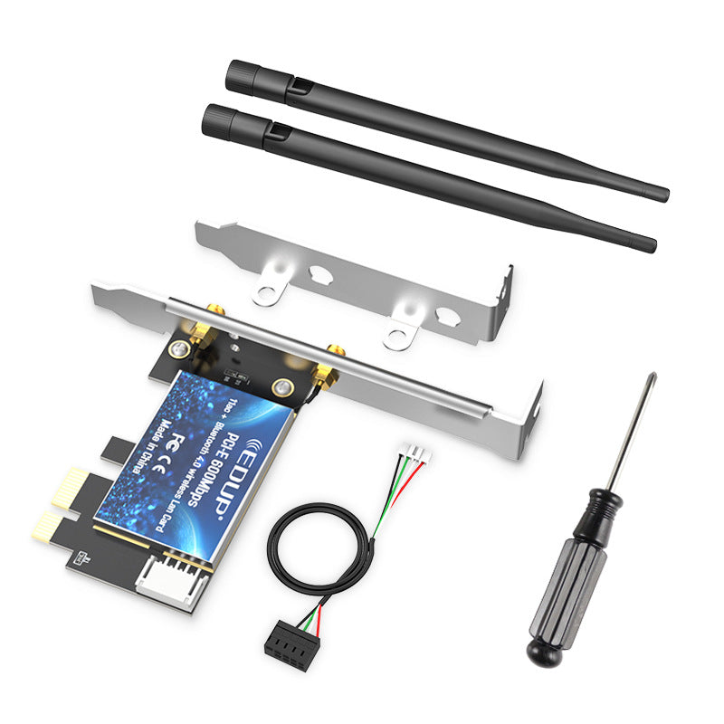 Dual-band PCI-E wireless network card