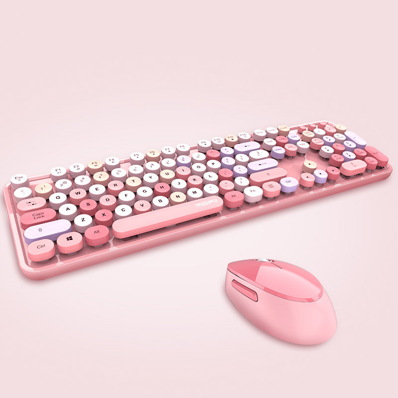 Ferris Hand Wireless Keyboard And Mouse Color Lipstick Punk Girl Cute Office Keyboard And Mouse