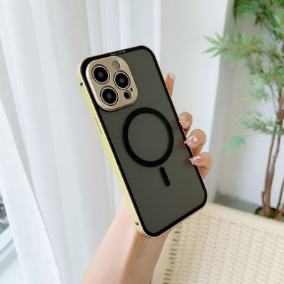 Magnetic Phone Case Skin Feeling Spring Fastener Removable Protective Shell