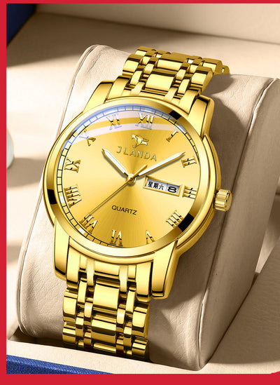 Waterproof Luminous Large Dial Couple Ladies Watch