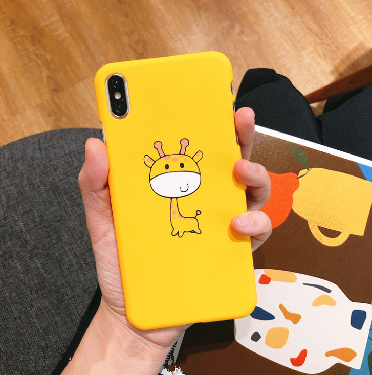 Compatible With Apple, Funny Cartoon Giraffe Phone Case For 7 8 Plus TPU Silicone Back Cover For X XR XS Max 6 6S Plus Soft Cases