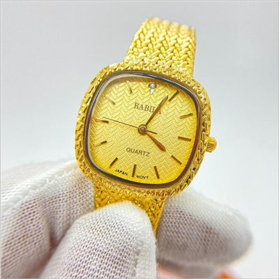 Ultra-thin Retro Sand Gold Square Watch Luxury Temperament