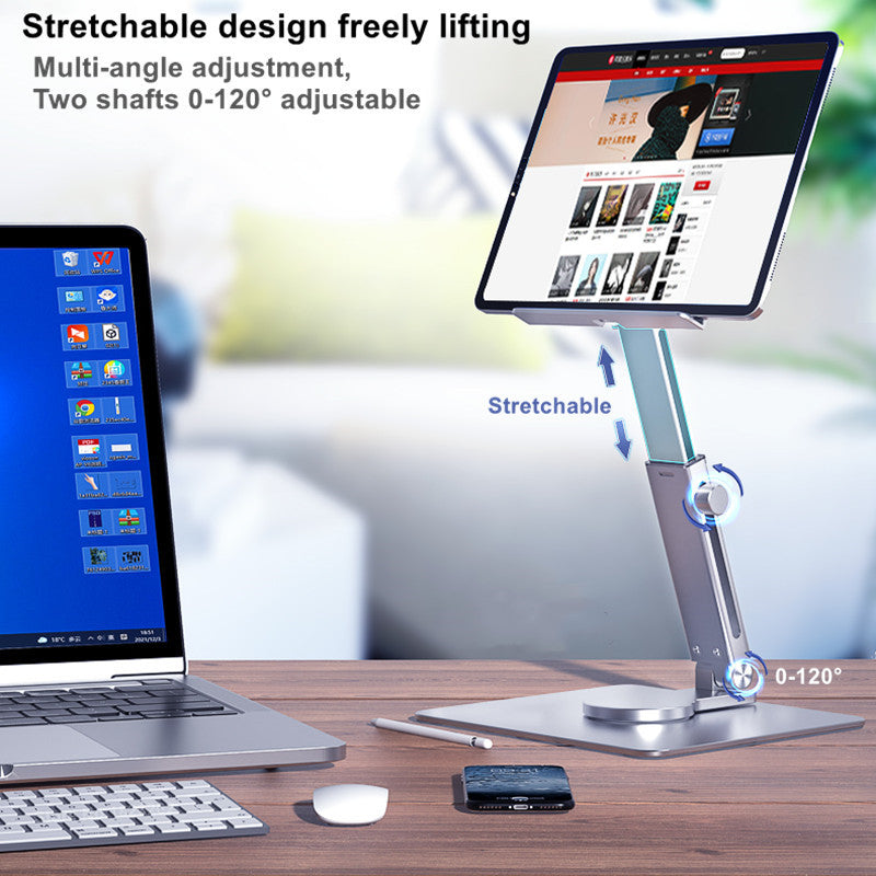 Tablet Computer Lifting And Retracting Portable Aluminum Alloy Bracket