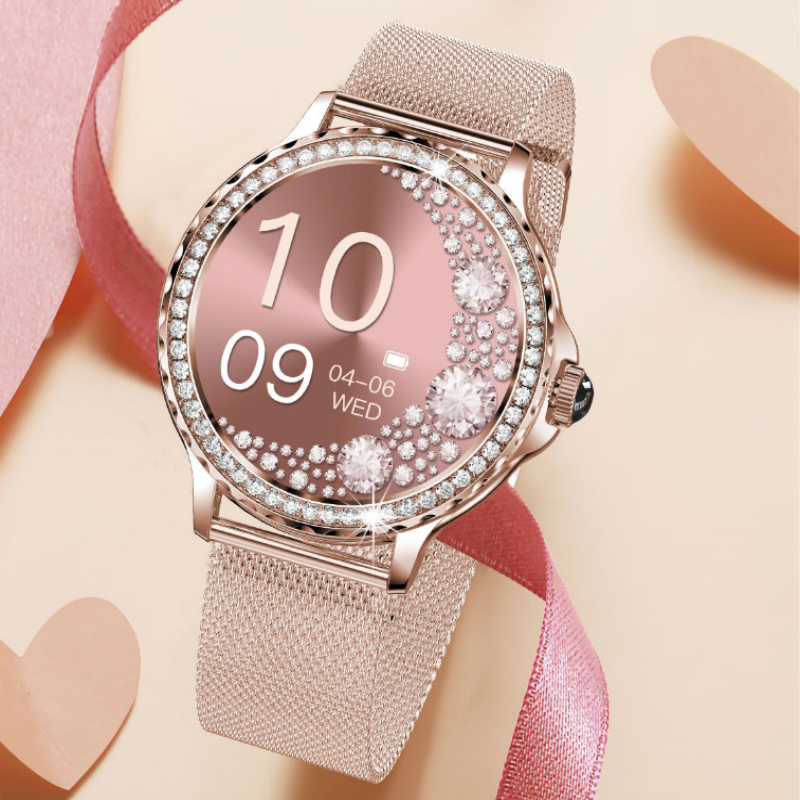 Bluetooth Calling Women's Diamond Smart Watch